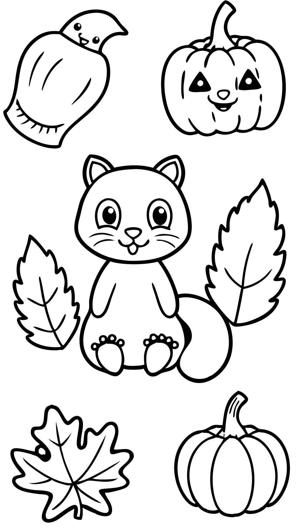 fall coloring pages for toddlers